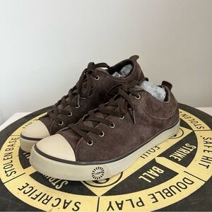 UGG Australia Evera 1888 Chestnut Brown Suede Sneakers Shoes Women’s Size 10
